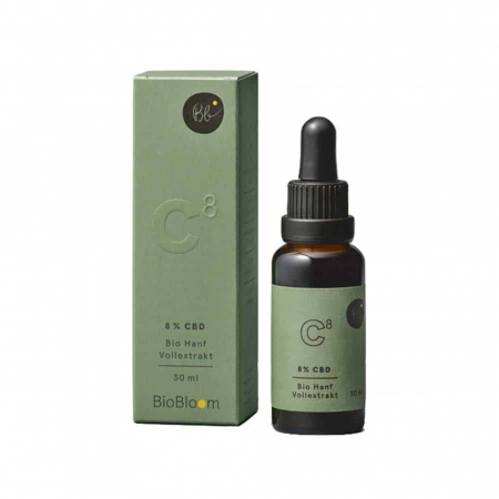 BioBloom - Bio CBD Öl  8% (800mg / 2.400mg) - 10ml / 30ml 30 ml