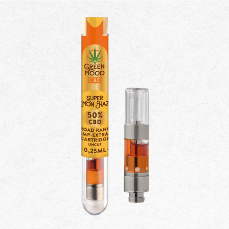 XEO Green Mood - CBD Broadrange Extrakt Cartridge 50% (505mg) - 0,5ml Super Lemon Haze