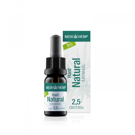 Medihemp -  Bio Hanf Natural - Bio CBD Öl 2,5% (250mg / 750mg) - 10ml / 30ml 10 ml