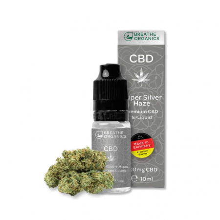 Breathe Organics - CBD E-Liquid 6% (600mg) - 10ml Super Silver Haze