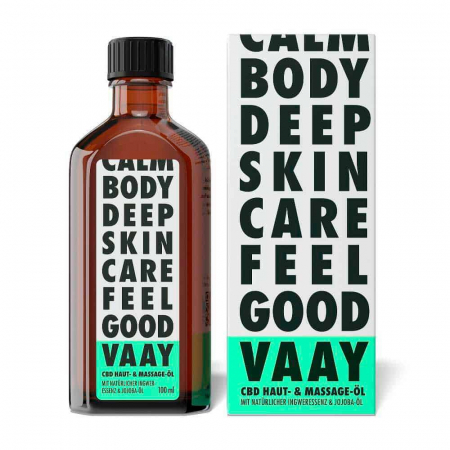 VAAY - CBD Haut- & Massageöl - CBD Kosmetik mit 2% (200mg) CBD - 100ml