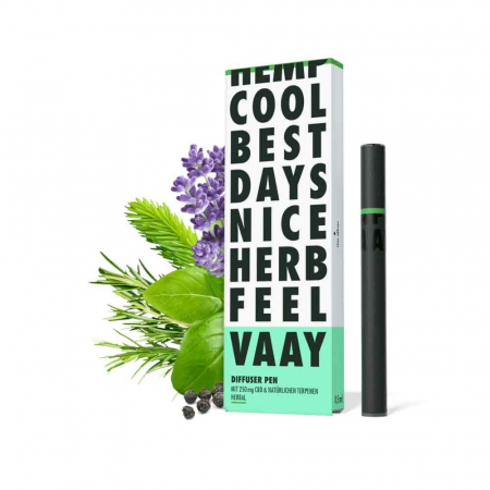 VAAY - CBD Diffuser Pen (250mg) - 0,5ml Herbal