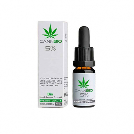 CANNBIO - Bio CBD Öl 5%, 10%, 15%, 20% (500mg - 2.000mg) - 10ml 500mg