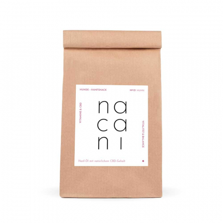 nacani - Hanf-Leckerli mit Huhn - mit natürlichem CBD-Anteil - Nachfüllbeutel 1.000 g