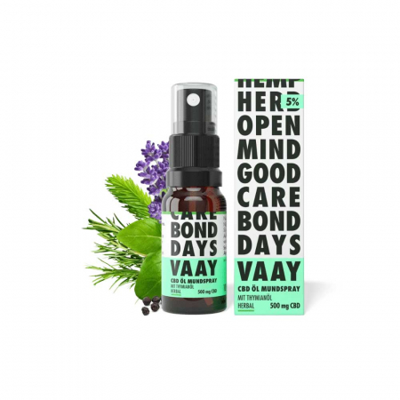 VAAY - CBD Mundspray 5% (500mg) - 10ml Herbal